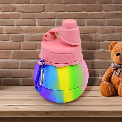 Collapsible silicone water bottle - home & kitchen
