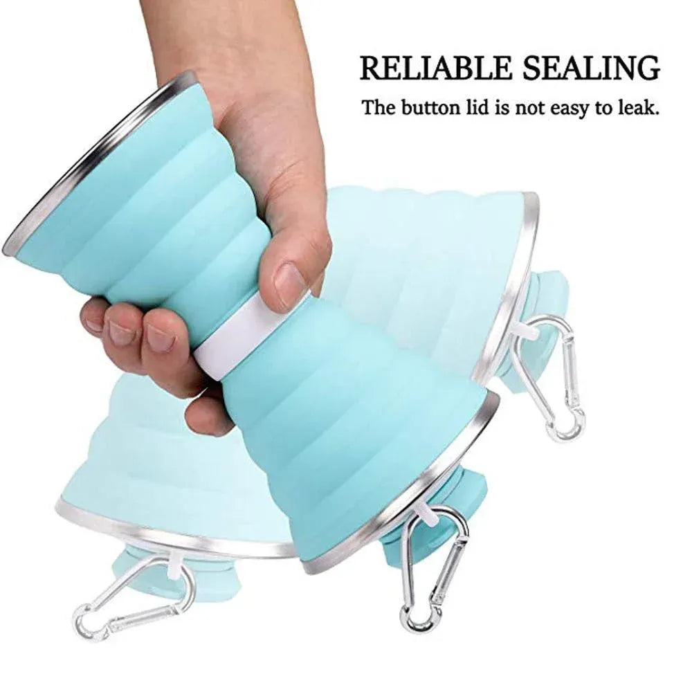 Collapsible travel water bottle - home & kitchen