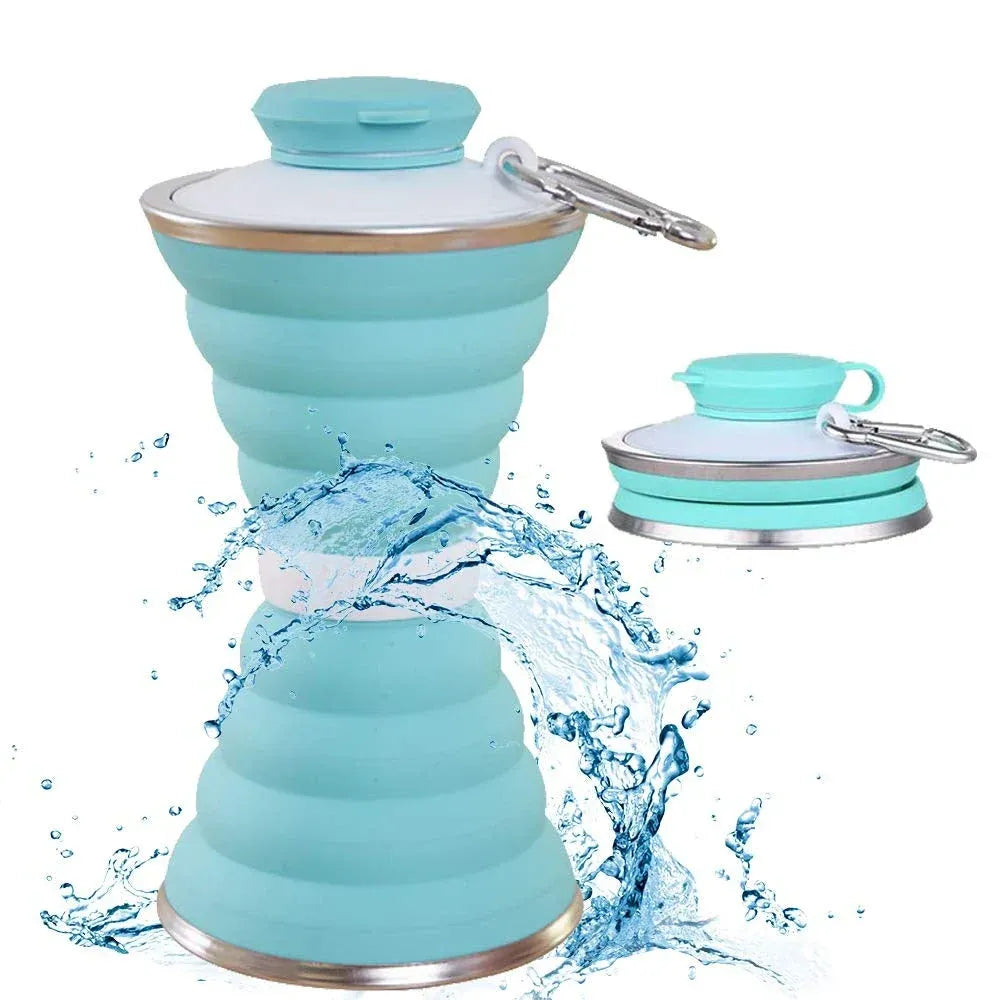 Collapsible travel water bottle - home & kitchen