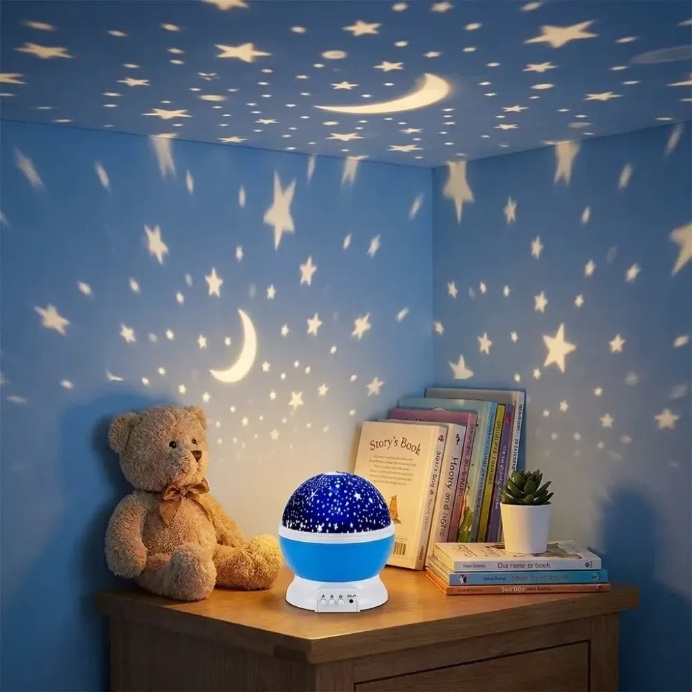 Color changing rotating projection lamp