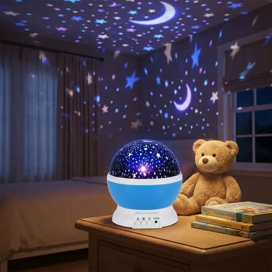 Color changing rotating projection lamp