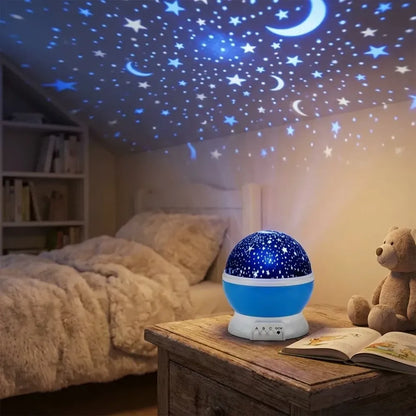 Color changing rotating projection lamp
