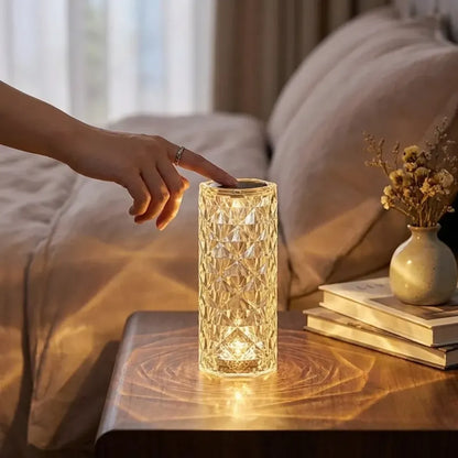 Color changing touch lamp-touch control bedside lamp with usb port