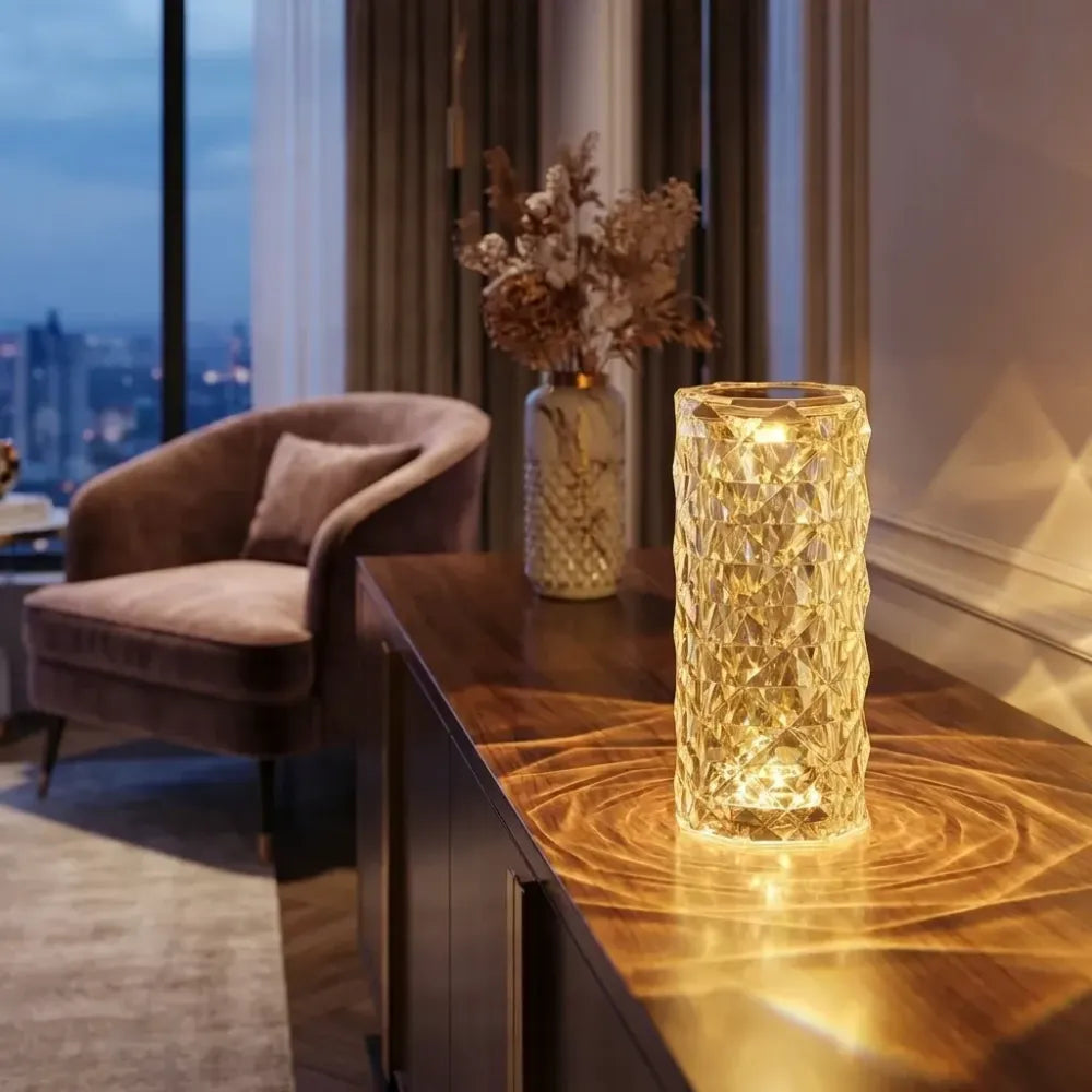 Color changing touch lamp-touch control bedside lamp with usb port
