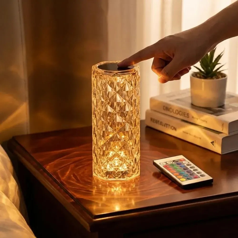 Color changing touch lamp-touch control bedside lamp with usb port