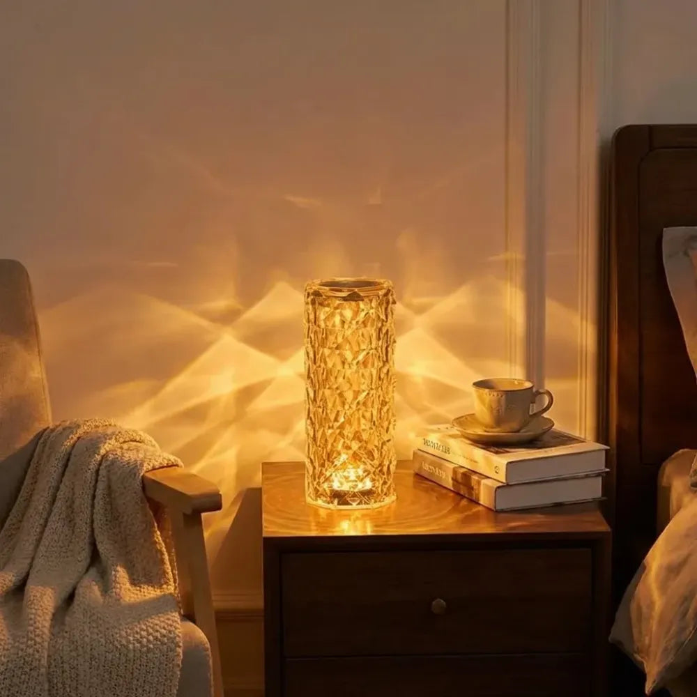 Color changing touch lamp-touch control bedside lamp with usb port