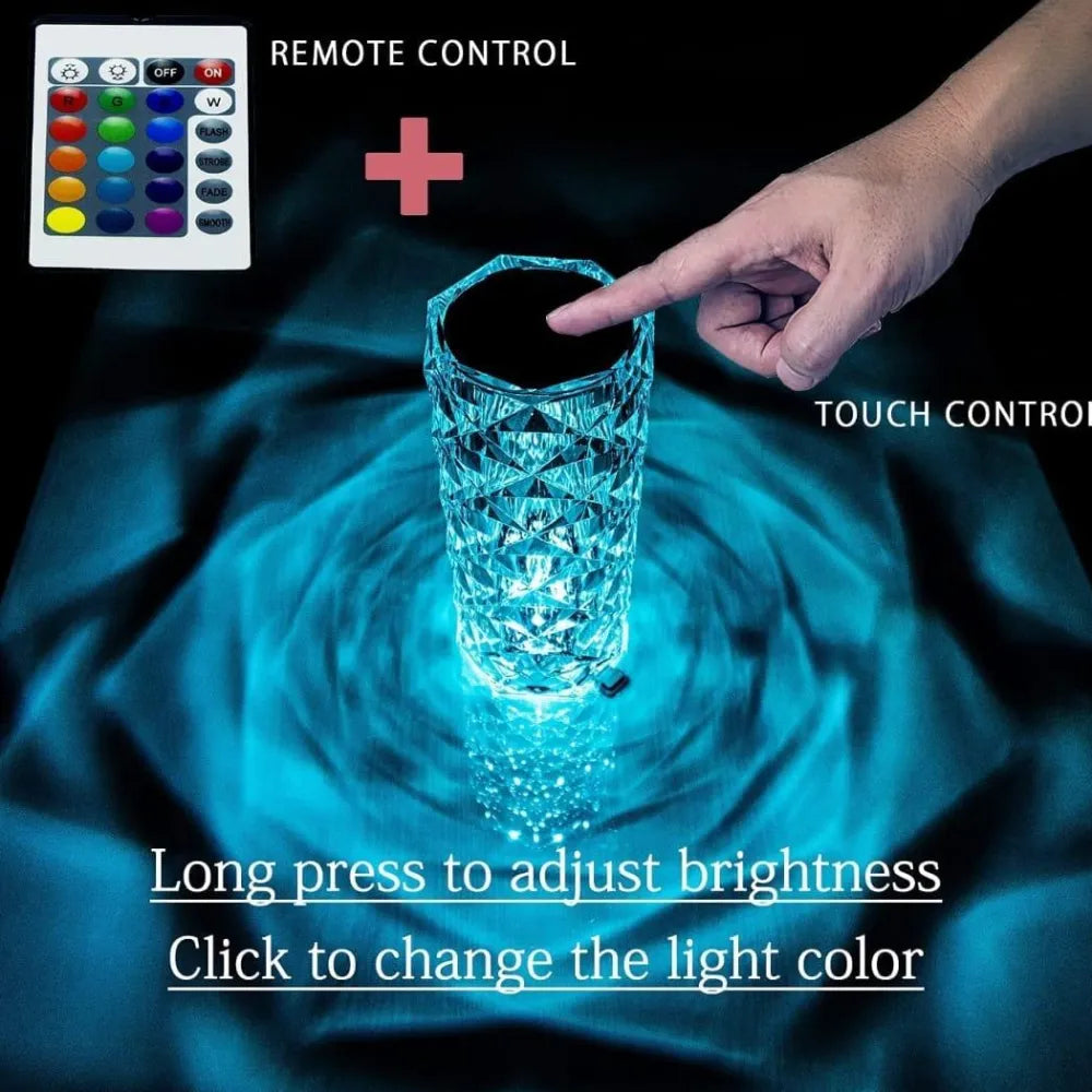 Color changing touch lamp-touch control bedside lamp with usb port