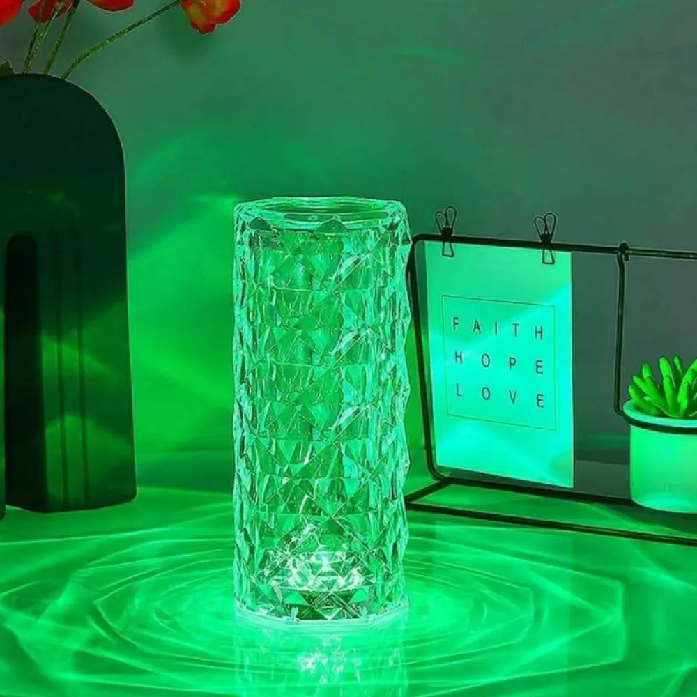 Color changing touch lamp-touch control bedside lamp with usb port