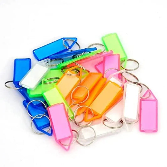 Color-coded keychain label tags - office