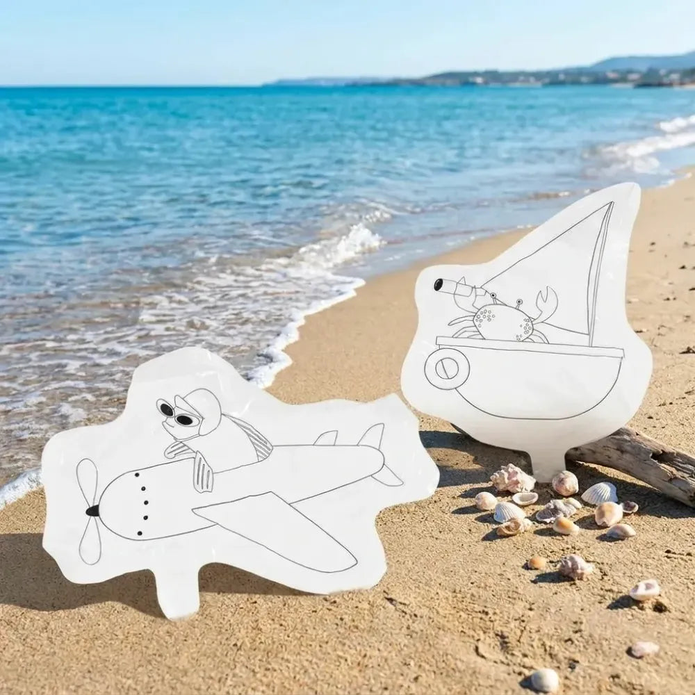 Color your own inflatable sea animals - office