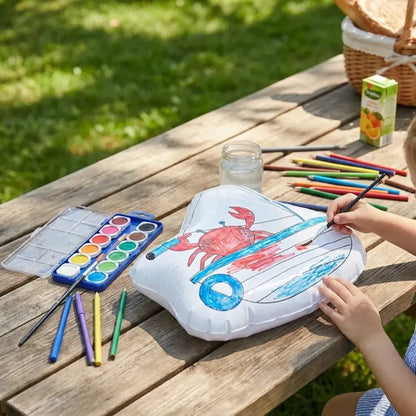Color your own inflatable sea animals - office