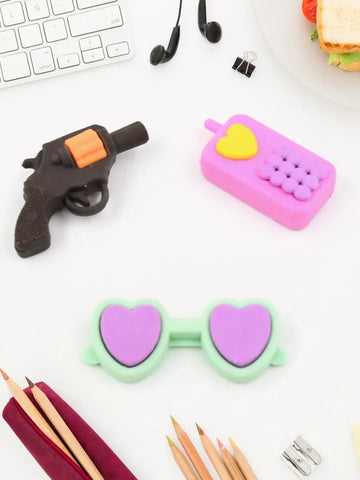 Colorful 3D Kids Erasers