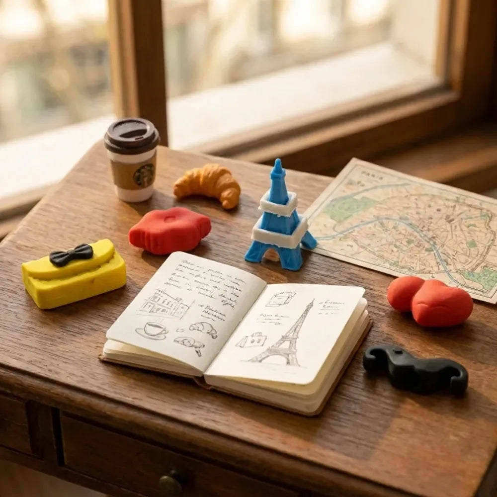 Colorful 3d kids erasers - office