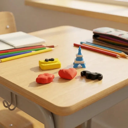 Colorful 3d kids erasers - office
