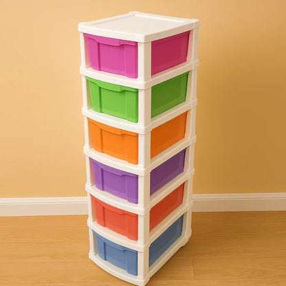 Colorful 6-tier storage drawers - home improvement