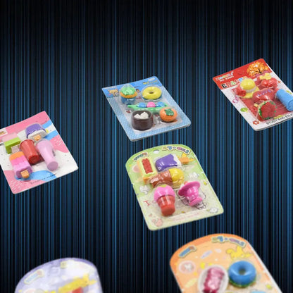 Colorful animal eraser set - home improvement