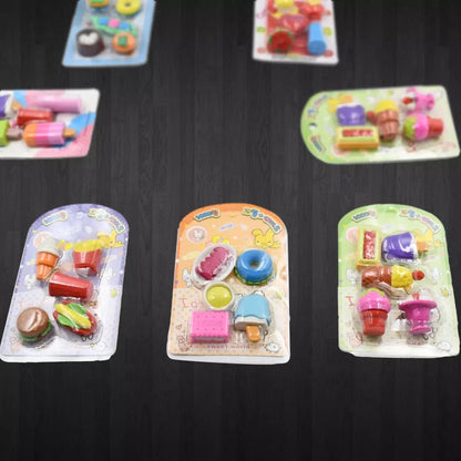 Colorful animal eraser set - home improvement