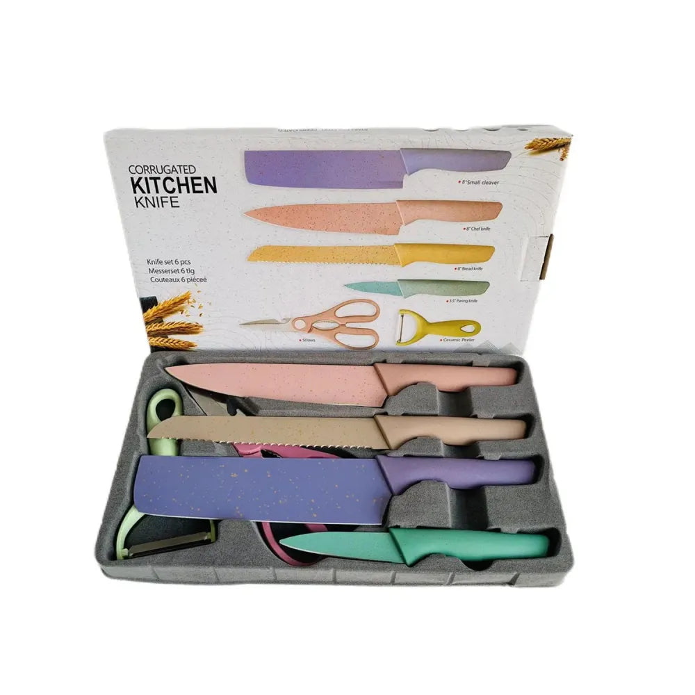 Colorful kitchen knives set - home &