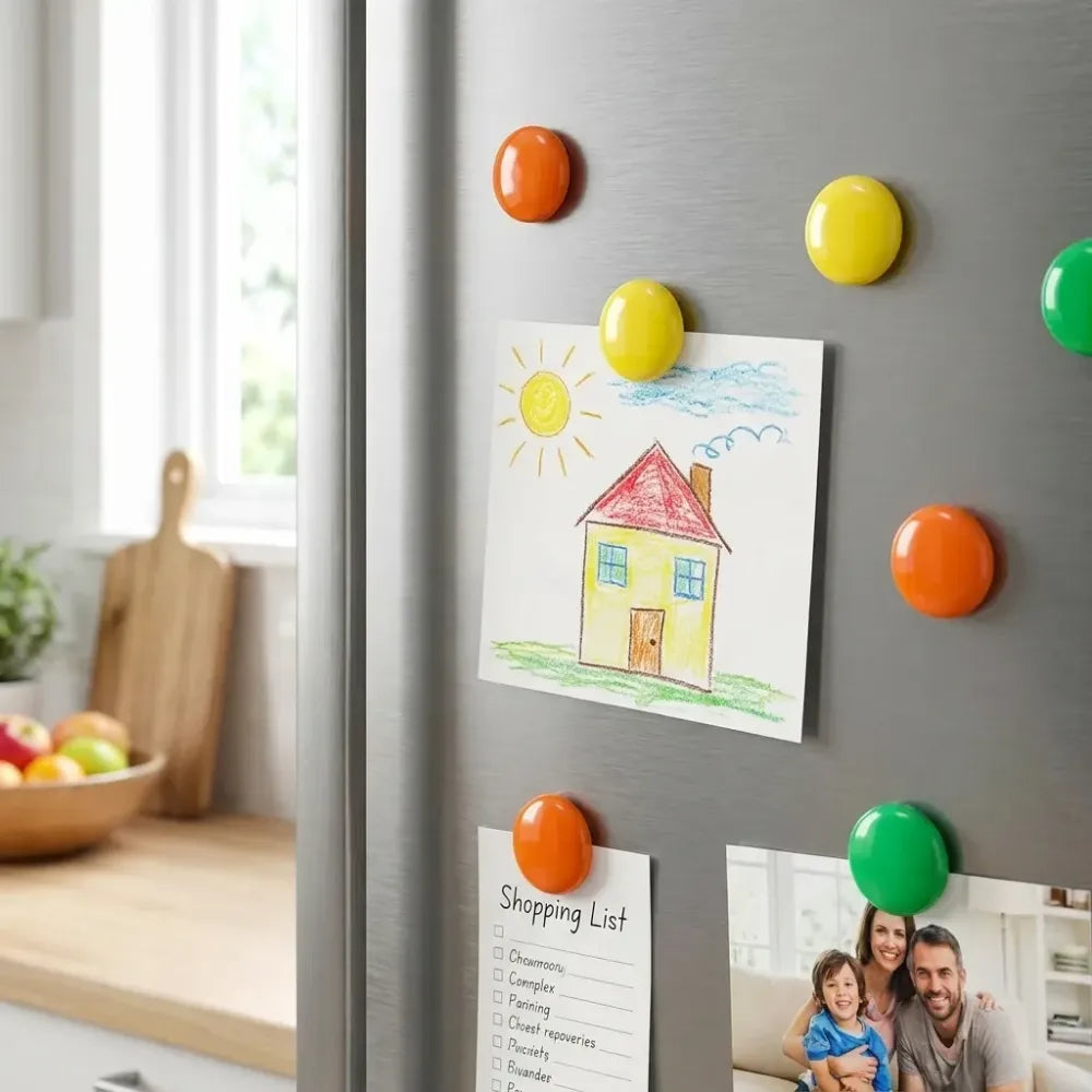 Colorful magnetic board buttons - home decor