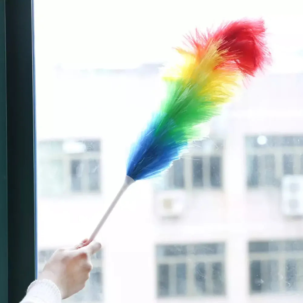 Colorful microfiber feather duster