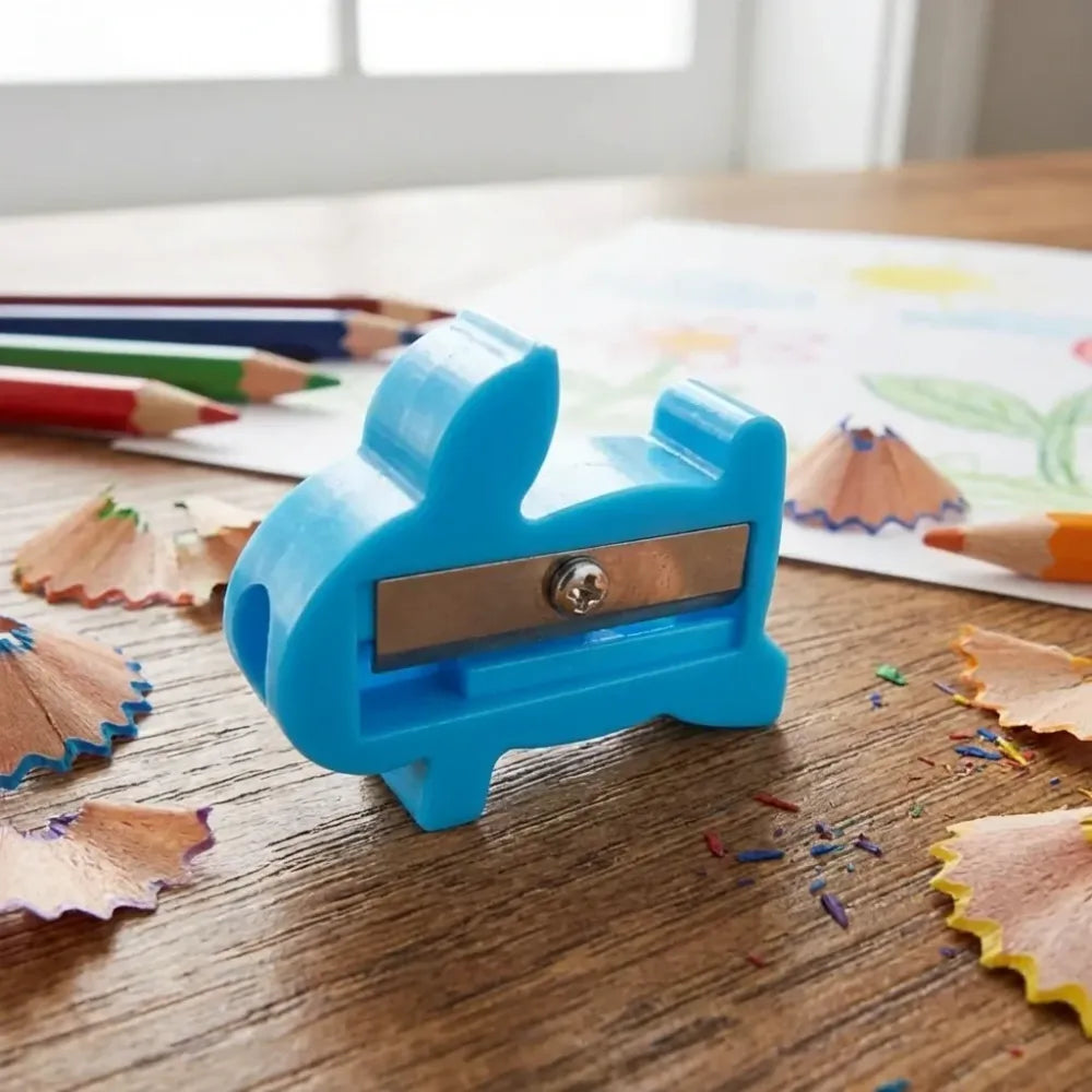 Colorful plastic pencil sharpener - office