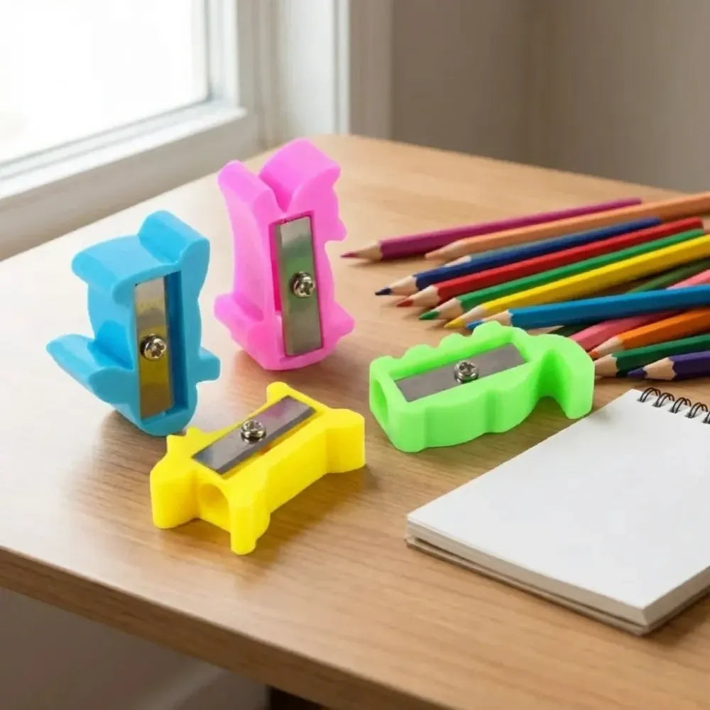 Colorful plastic pencil sharpener - office
