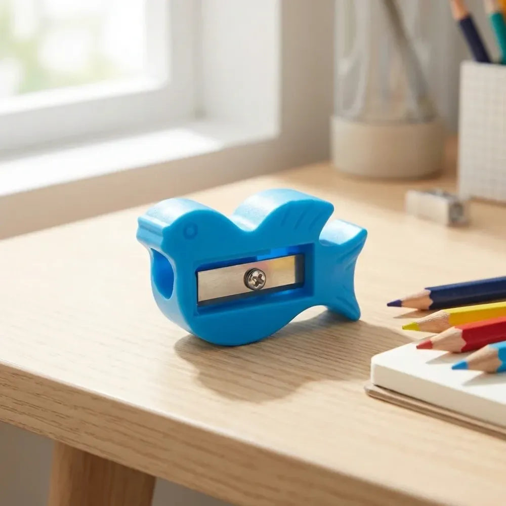 Colorful plastic pencil sharpener - office