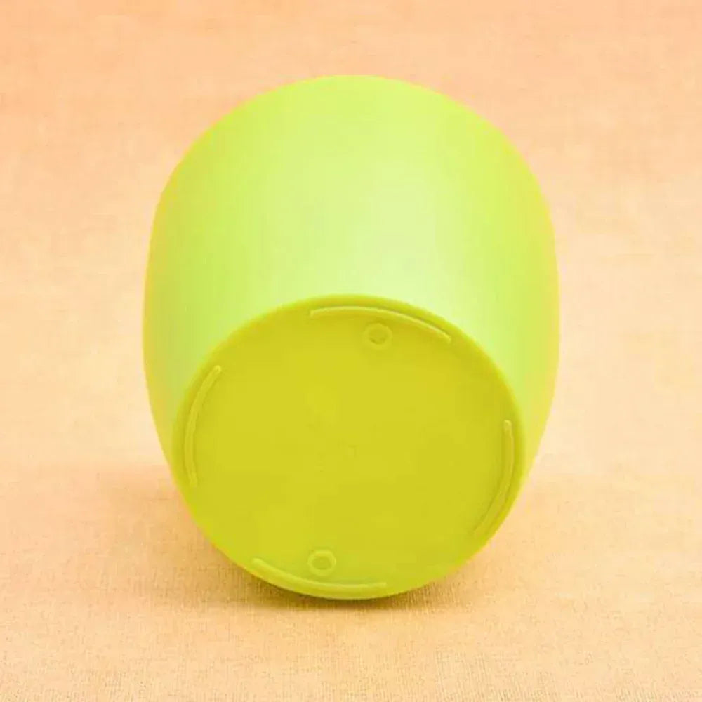 Colorful round flower pots