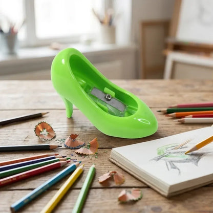 Colorful steel pencil sharpener - office