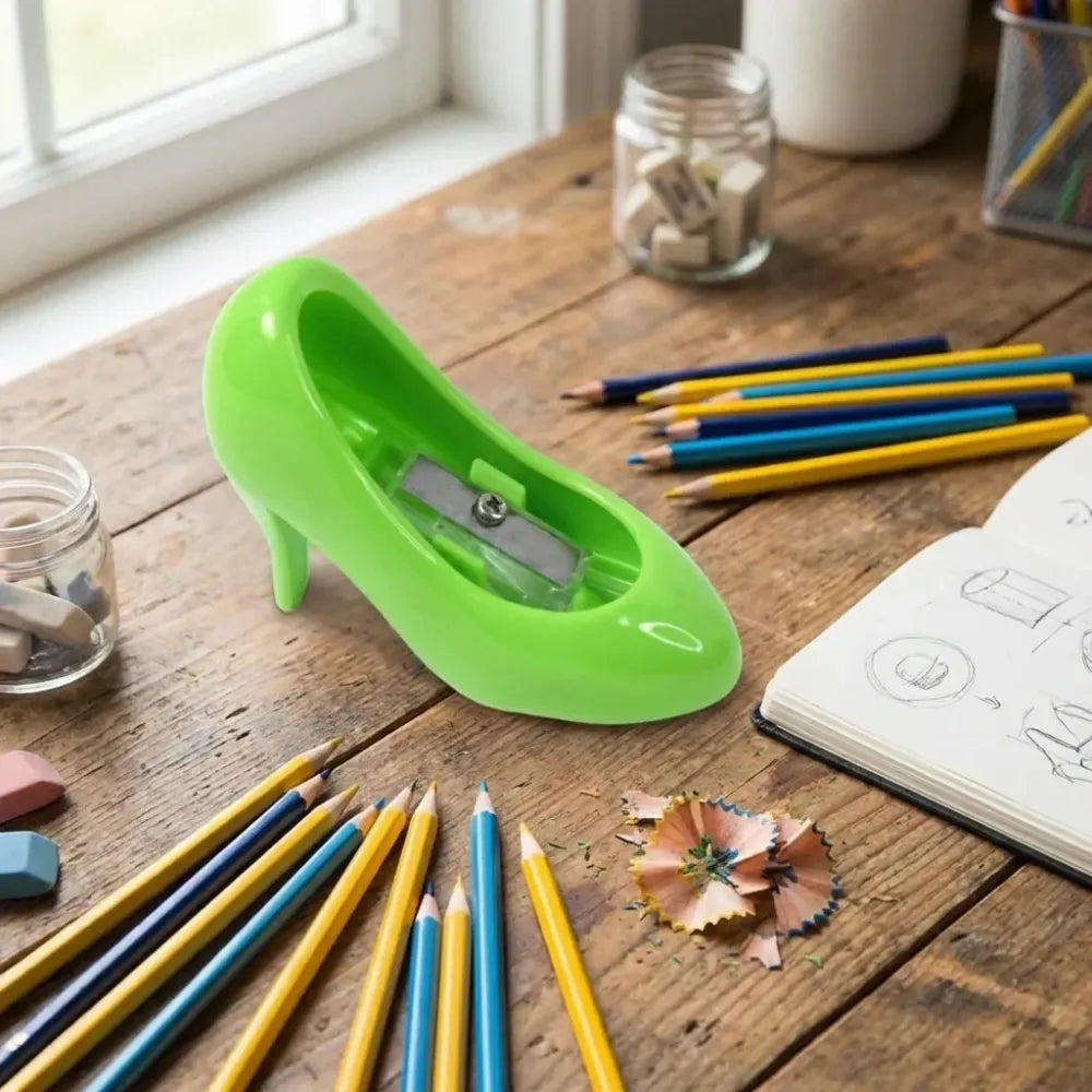 Colorful steel pencil sharpener - office