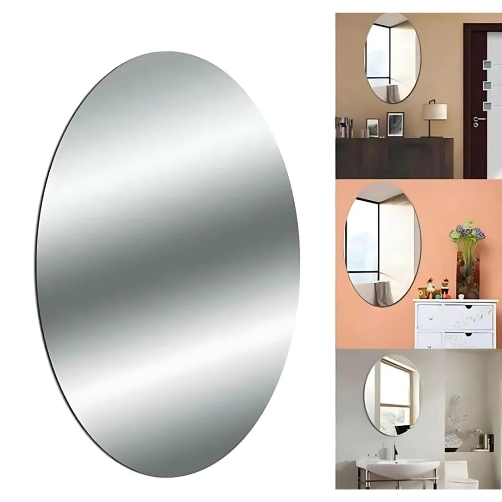 Combo of oval shape & square mirror (pack 2)