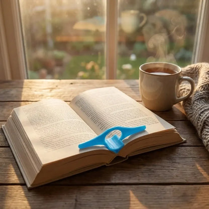 Comfortable thumb book holder - office