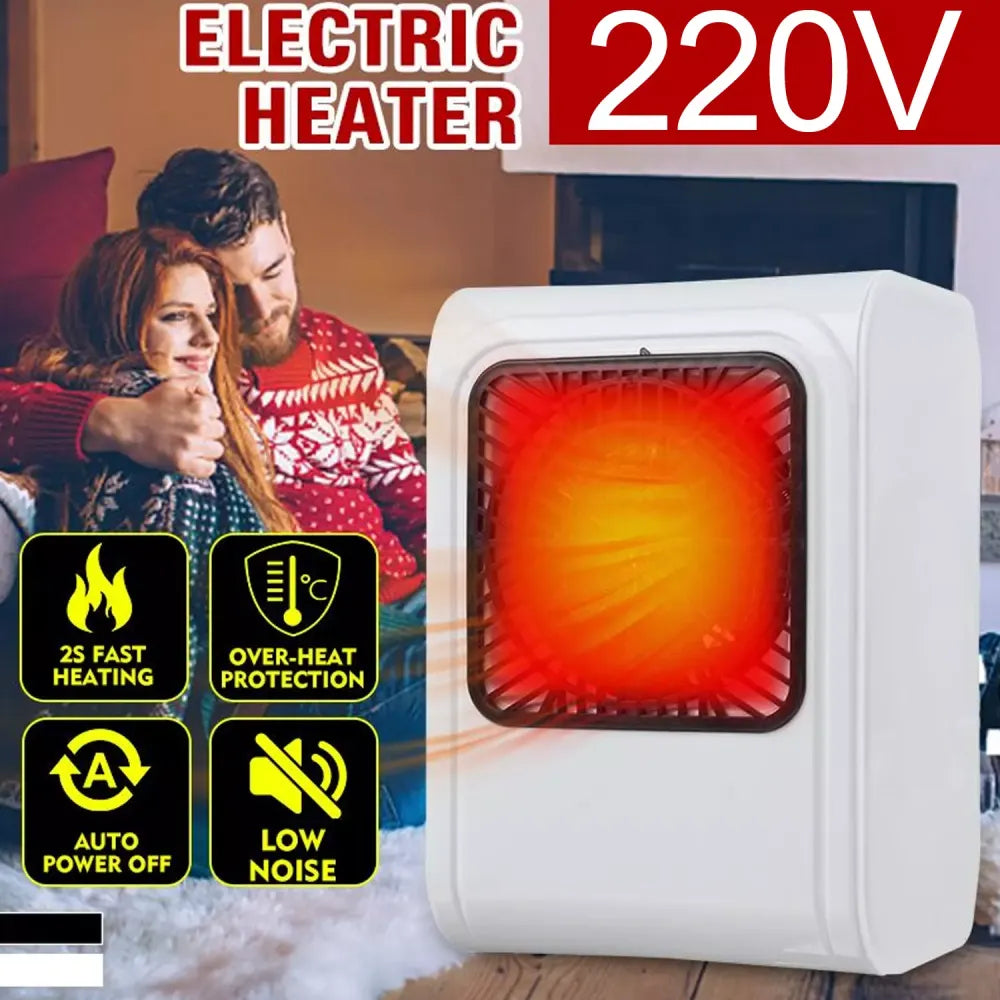 Compact ceramic room heater