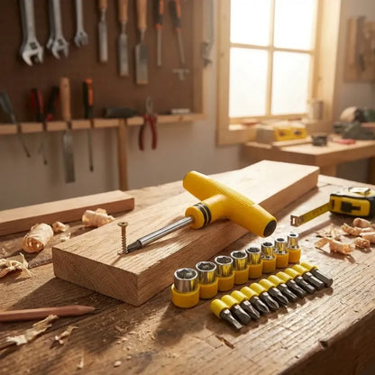 Compact electronics tool kit - power & hand tools