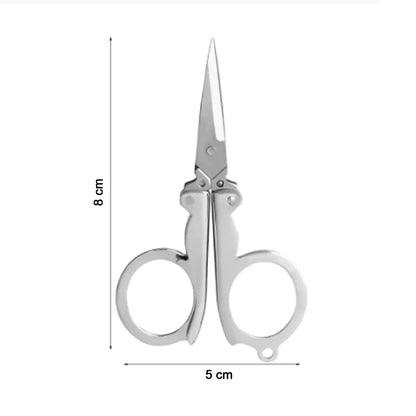 Compact folding craft scissors - office