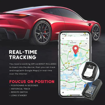 Compact gps tracker with voice monitoring - automotive