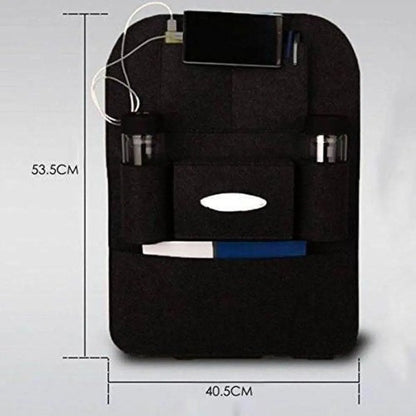 Compatible multi-pocket seat back storage bag organizer holders pack of 2