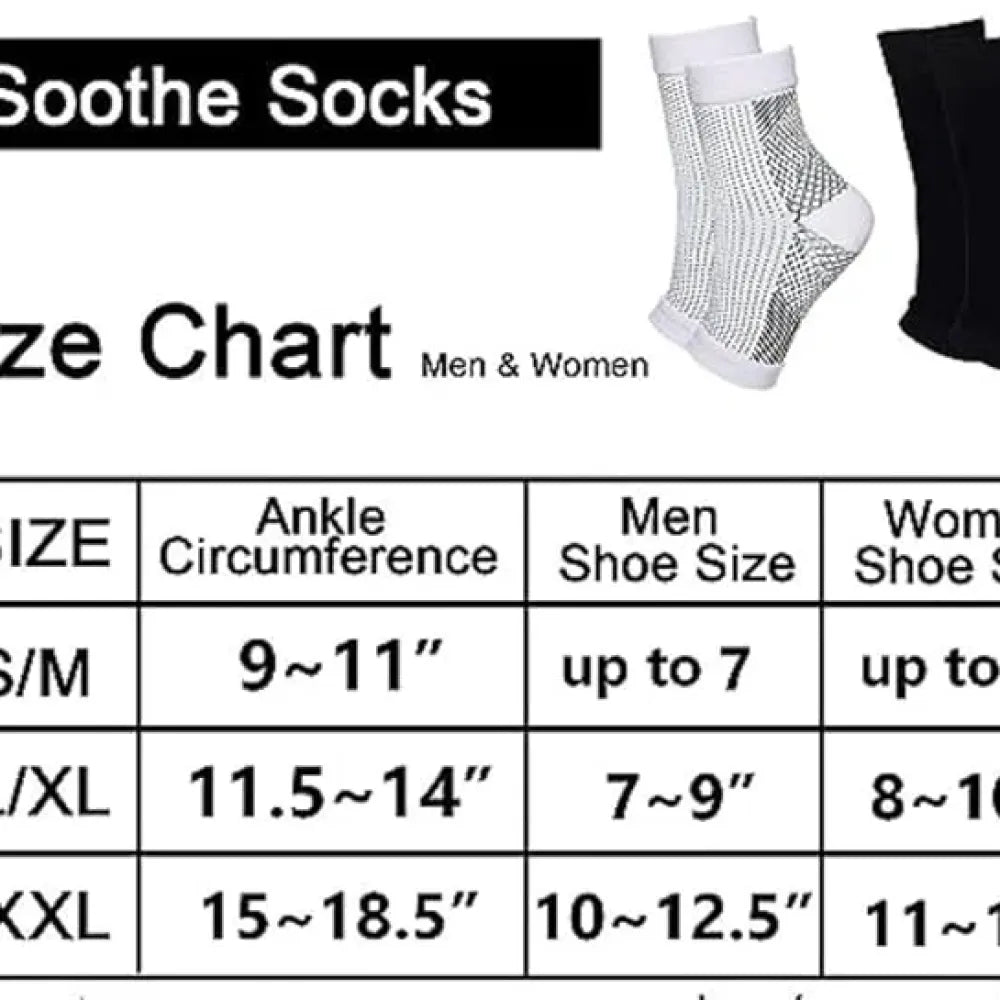 Compression socks for feet and ankles (white)