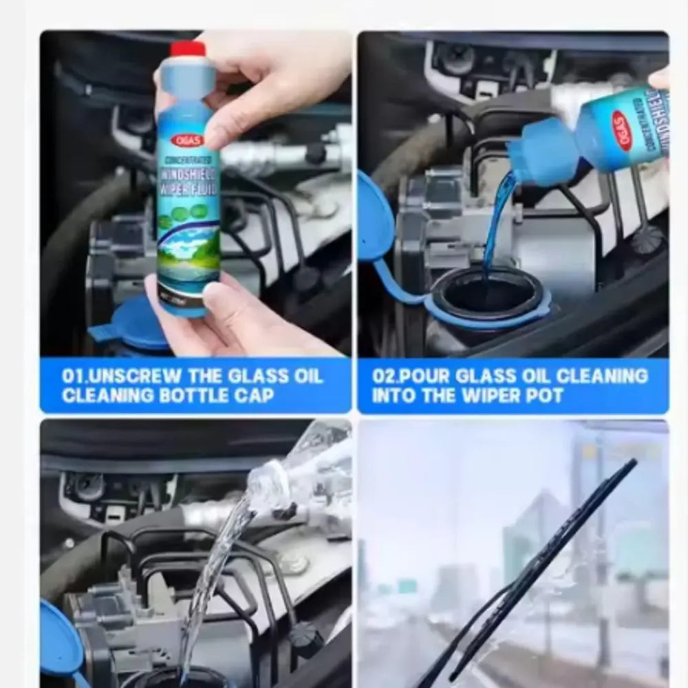 Concentrated windshield washer fluid