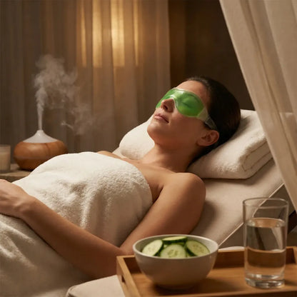 Cooling gel eye mask - relief from eye strain fatigue and puffiness - health & beauty
