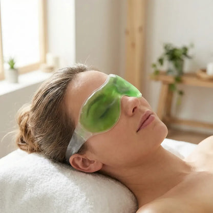 Cooling gel eye mask - relief from eye strain fatigue and puffiness - health & beauty
