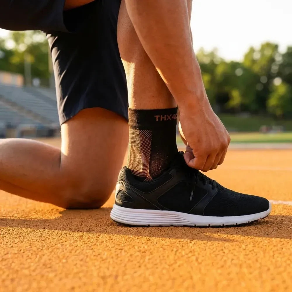 Copper compression foot sleeves