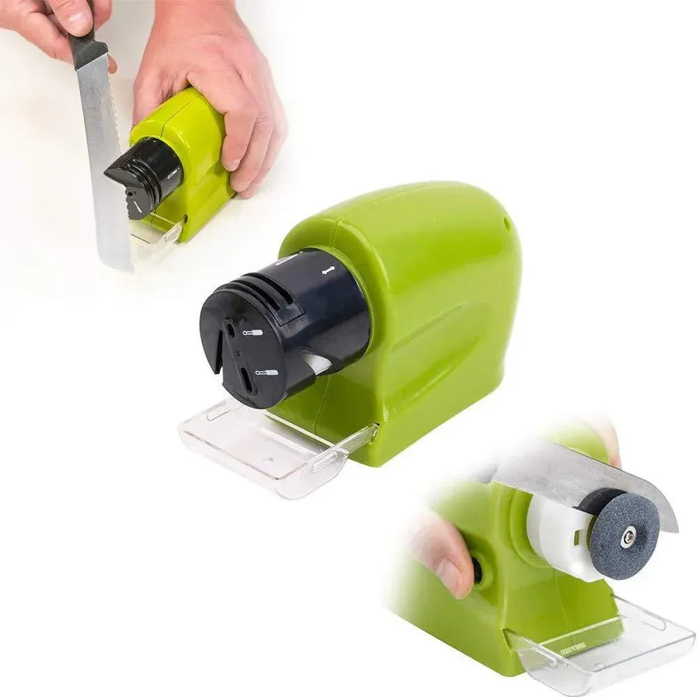 Cordless motorized knife sharpener - kitchen tool