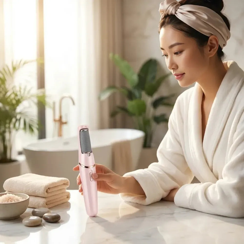 Cordless pedicure callus remover