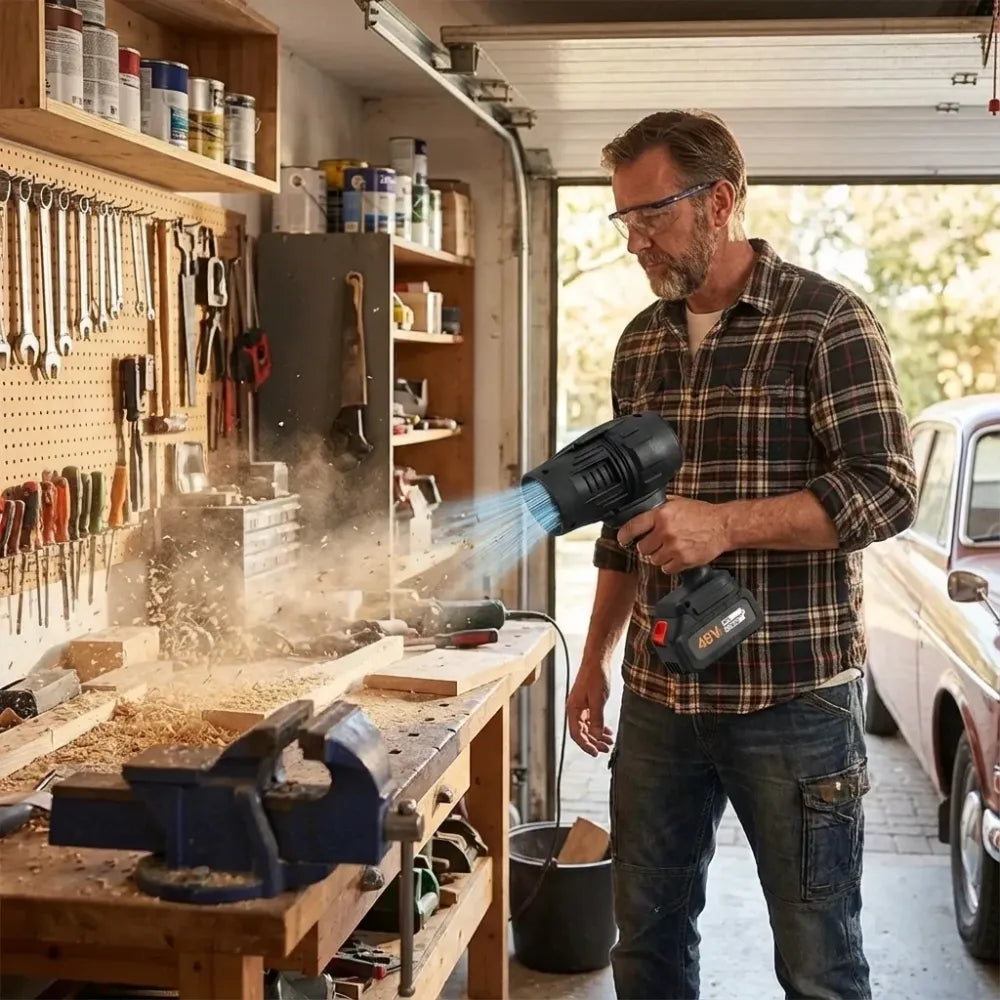 Cordless turbo jet blower
