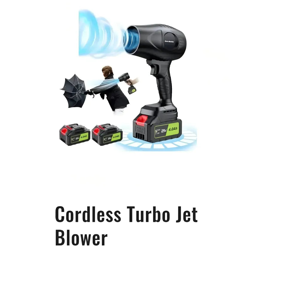 Cordless turbo jet blower