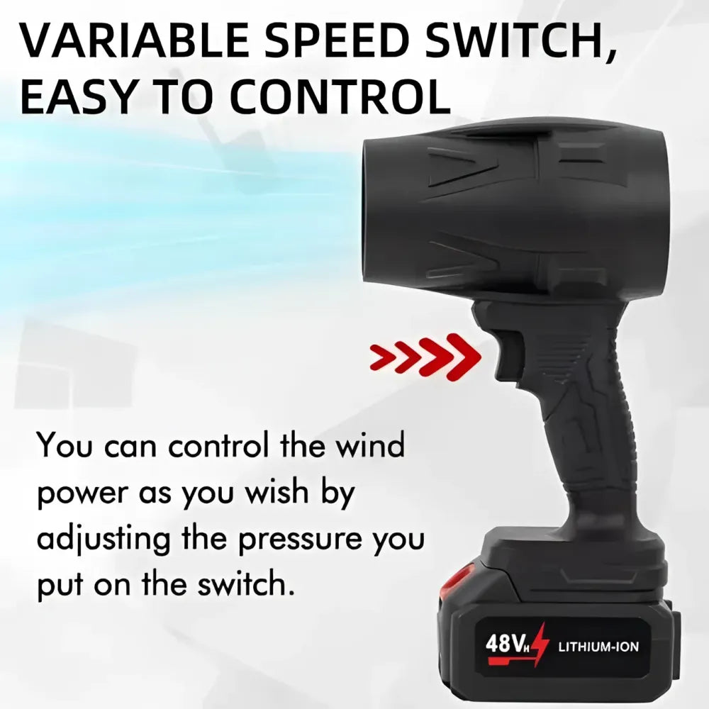 Cordless turbo jet blower