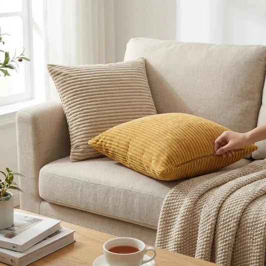 Corduroy decorative pillow cover - home improvement