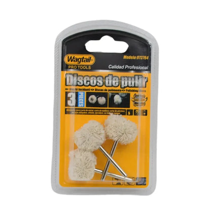 Cotton polishing buffing wheel set - hardware
