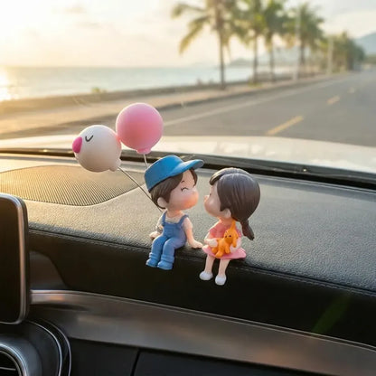 Couple car decoration cute cartoon couples